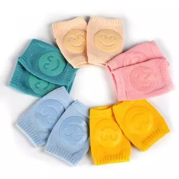 Baby Knee Pad Kids Non-slip Crawling Cushion Infants Toddlers Protector Safety Kneepad Leg Warmer Girl Boy Accessories синий