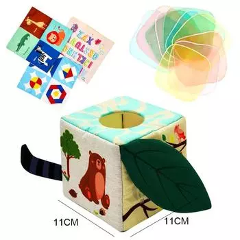 Baby Montessori Toy Magic Tissue Box Cotton Educational Learning Activity Sensory Toy For Kids Finger Exercising Busy Board Game