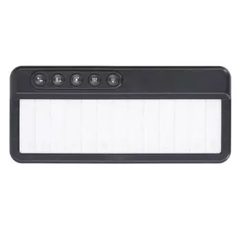 Baby Piano Keyboard Toy Sound Light Up Educational Toddler Musical Toy Keyboard for Boys Girls чёрный