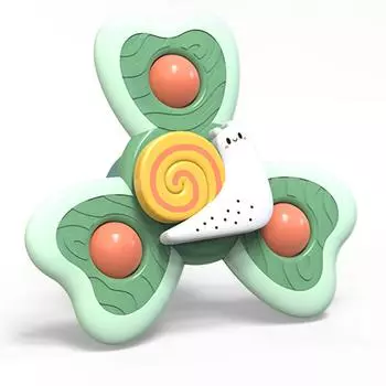 Baby Suction Top Toy Cartoon Puzzle Educational Long Lasting Bath Toy with Powerful Suction for