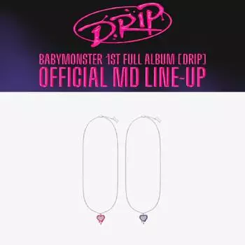 BABYMONSTER DRIP Ожерелье из пластика Formica Pink