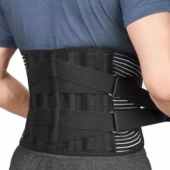 Back Brace Adjustable Waist Belt Support Brace for Lumbar Trainer Sweat Belt for Sports New Assistance Waist Cushion S