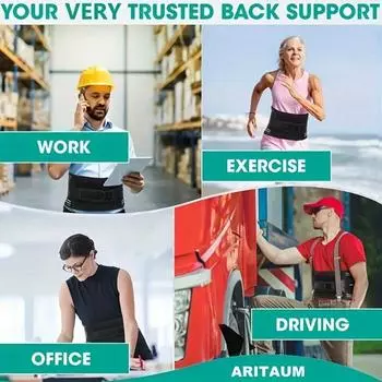 Back Brace Lumbar Support Belt Adjustable Double Pull Breathable Spine Decompression Medical Orthopedic Brace Relief Relax Waist S