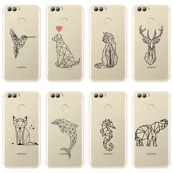 Задняя крышка для Huawei Nova 2i 2 Lite Plus 3 3I 3E Cat Dog Fox Deer Силиконовый мягкий чехол для Huawei Nova Smart Lite 2017 Чехол для телефона Nova