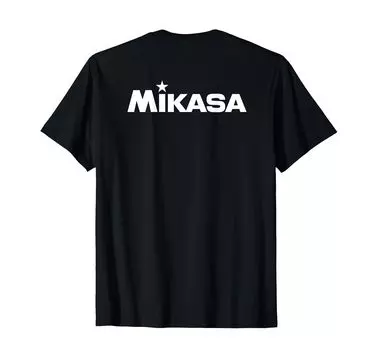 Back logo (WH) printed volleyball T-shirt