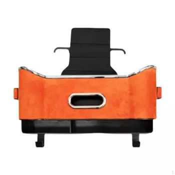 Back Organizer with Cup Holder and Tissue Box - Premium Storage Solution оранжевый