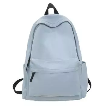 Backpack for Male and Female College Students Large-capacity Solid-color Backpack and Schoolbags for Freshmen only package