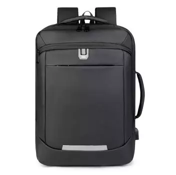 Backpack, Large-Capacity Business Backpack For Men, Simple Expansion Casual Computer Bag серый
