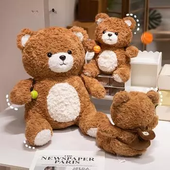 Backpack Sports Bear Doll Cute Teddy Bear Doll Plush Toys Children s Birthday Gift Girl Pillow Doll 35cm
