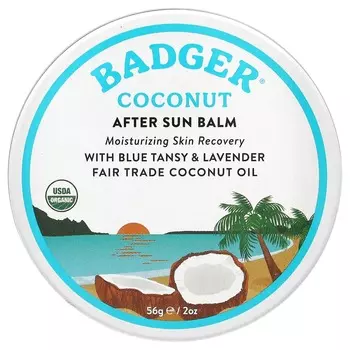 Badger, Кокосовый бальзам после загара, 2 унции (56 г)