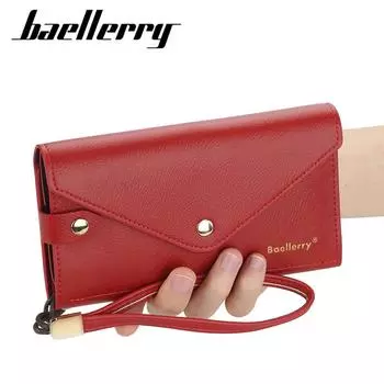Baellerry модные женские кошельки с держателем для карт, сумки для телефона на молнии, длинный стильный кошелек для монет, кошелек из искусственной кожи 18.5cm*10cm*2.5cm