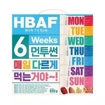 BAF Mun2Sun 6 недель орехов в день, 1 коробка, корейские орехи
