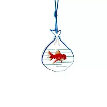 Bag Hanging Fish Pendant Acrylic Drop Earrings Aesthetic Pocket Goldfish Earrings Hipster Pendant