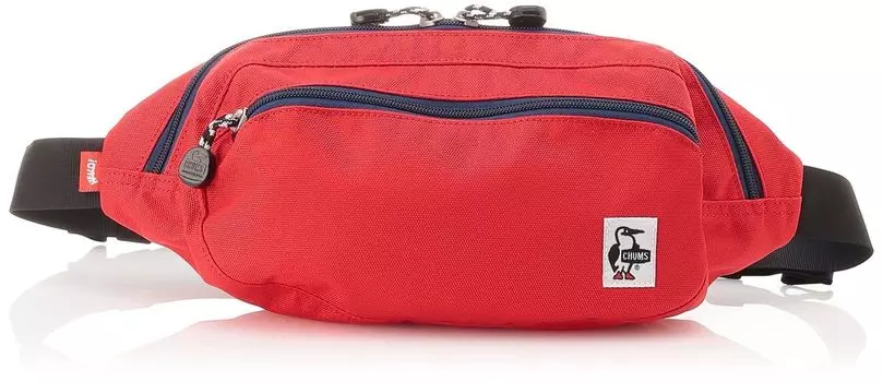 Bag Recycle Small Oval Waist Pack Red [Chums] Men s