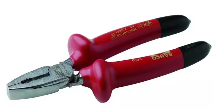 BAHCO Insulated Combination Plier 1000V Insulated Strong Pliers 180mm 2678V-180