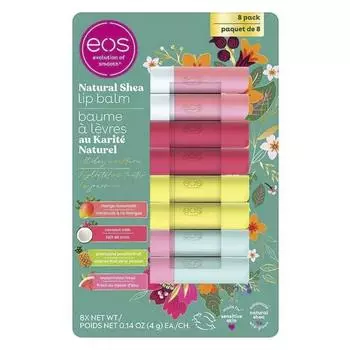Бальзам для губ EOS Natural Sheer 8 упаковок, 1 упаковка, 32 г