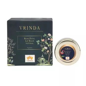 Бальзам для губ с лепестками Роз (8 г), Rose Petal Lip Balm, Vrindaam 12