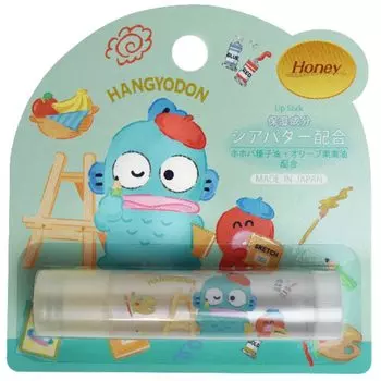 Бальзам для губ Sanrio Hangyodon с медовым ароматом 2 г, увлажняющий популярный бальзам для губ с маслом ши, милый детский подарок, 1 шт.