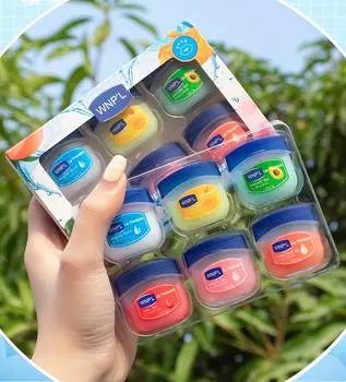 Бальзам для губ Vaseline Rosy Lips Cocoa Butter Creme Натуральный питательный растительный крем для губ Clear Увлажняющий Уход за губами Нелипкий Разглаживающий морщины на губах 4PCS