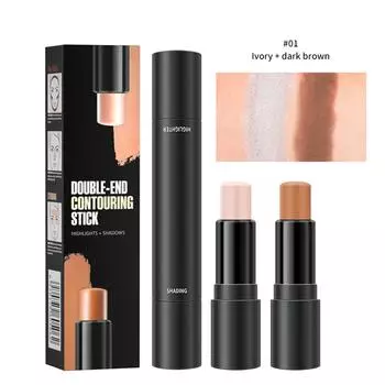 Бальзам-карандаш Profile Sticks Shades с хайлайтером, бронзатором и румянами, нежирный и водостойкий контурный карандаш, легко скульптурирующий лицо, 4,5 г*2 One Size