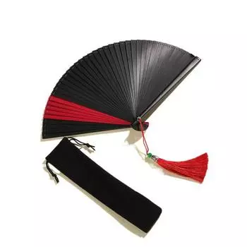 Bamboo Small Compact Portable Folding Classical Bamboo Fan Dance Fan Kimono Fan Ornament 16cm