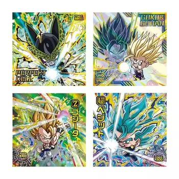 BANDAI Dragon Ball Super Warrior Seal Wafer Super Tenacity for Victory 20 штук в коробке с конфетами