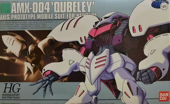 BANDAI HGUC Qubeley Finish White Plastic Model 1/144 (Extra Pearl)