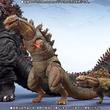 BANDAI Monster Arts Godzilla 2nd form 3rd form set Web Store S.H. (2016) & Shin Godzilla (Tamashii limited)