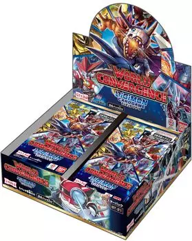 Bandai Набор бустеров для карточной игры Digimon WORLD CONVERGENCE, в комплект входят 24 набора [BT-21] (BOX)