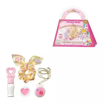 Bandai Набор косметики Tropical PreCure Pretty Holic Cure Summer Tropical Pretty Ju! розовый