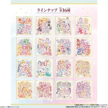 BANDAI PreCure Shikishi Anniversary 10 штук BOX ART-20th Special-2 (Конфеты-игрушки)