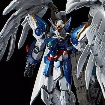 BANDAI RG Wing Gundam Zero EW & Dreizberg Titanium Finish 1/144 blue