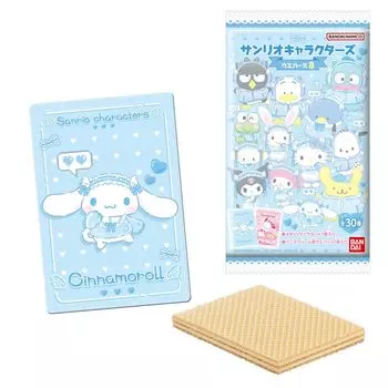 BANDAI Sanrio Персонажи Вафли 8 штук КОРОБКА Вафли 20 штук (Конфеты-игрушки)