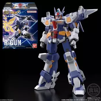 BANDAI SMP [ПРОЕКТ МОДЕЛИРОВАНИЯ SHOKUGAN] Super Robot Wars OG R-1 & R-GUN [R-GUN (один предмет)] Игрушка-конфета