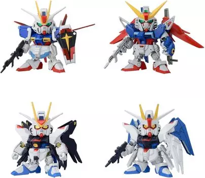BANDAI SPIRITS SD Gundam BB Senshi Mobile Suit Gundam SEED Destiny Showdown Set Plastic Model C.E. Color-coded