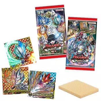 BANDAI Ultraman Seal Wafers Candy vol.4 (20 штук) игрушки/вафли (кондитерские изделия) (Серия «Ультрамен»)