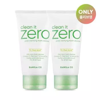 BANILA CO Clean It Zero Pore Очищающая пенка для умывания 150 мл 1+1 Специальный набор
