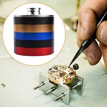 Банка для часового масла, 5 слоев, портативная емкость для чистки из алюминиевого сплава для ремонта и S