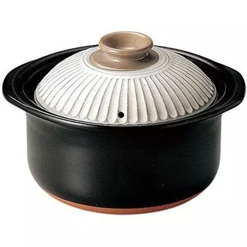 Banko ware Ginpo pottery Kikuka rice clay pot (3 cups, powdered)