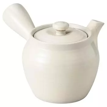 Banko ware teapot for 2 capacity approximately size vase white glaze made in Japan 18548 people, 350ml, 1.5, shape, pattern, белый