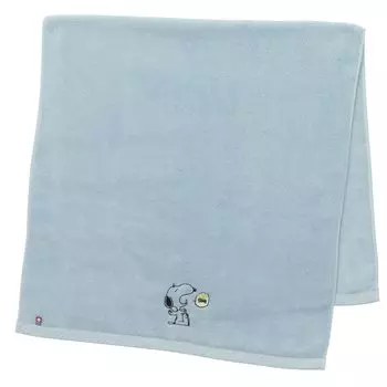 Банное полотенце Nishikawa Snoopy 60x120 см. Можно стирать. Хлопковая нить. Изготовлено из полой нити. Мягкое и легкое. Впитывает влагу. В комплект входит пушистая вышивка. синий