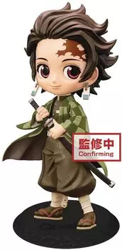 Банпресто Убийца Демонов: Kimetsu no Yaiba Q posket - Танджиро Камадо - Редкий окрас (сепия цвет вер,) один предмет