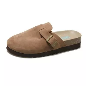 Baotou half slippers new summer wear one-pedal lazy shoes casual large size flat slippers 35
