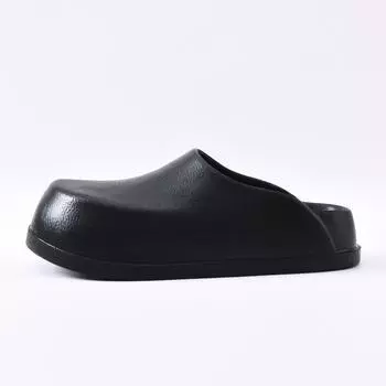 Baotou platform slippers for men in summer, doctor, nurse, operating room, chef, shoes, cool slippers 35-36 чёрный