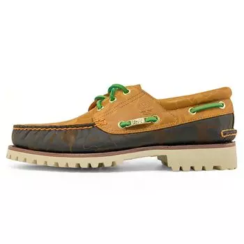 Bape X Timberland амортизирующие дышащие уличные низкие повседневные кожаные туфли женские коричневые A2QFE 43.5