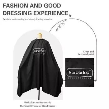 Barbertop Парикмахерская накидка Парикмахерская Водонепроницаемая Ткань для стрижки Салонные слои Антипригарные Сломанные Волосы Парикмахерская Профессиональный Аксессуар