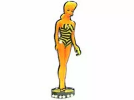 Barbie 35th Anniversary Brooch Pin Swimsuit