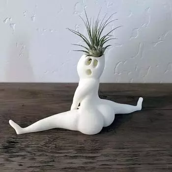 Bare-bottom Yoga FlowerpotFitness Big Bottom Split Flowerpot Dance Flowerpot Performance Art Decoration