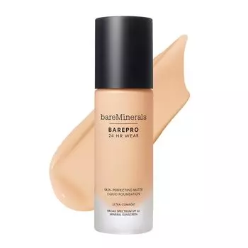 bareMinerals Bare Minerals Bare Pro 24HR Жидкая тональная основа Fair 15 Нейтральный слегка ярко-розовый охра 30 мл (SPF20 PA++)