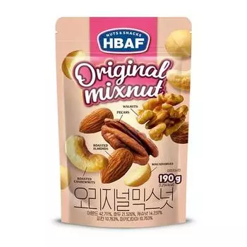 Barf Nuts & Snacks Original Mixed Nuts, 190 г, 1 шт., корейские орехи
